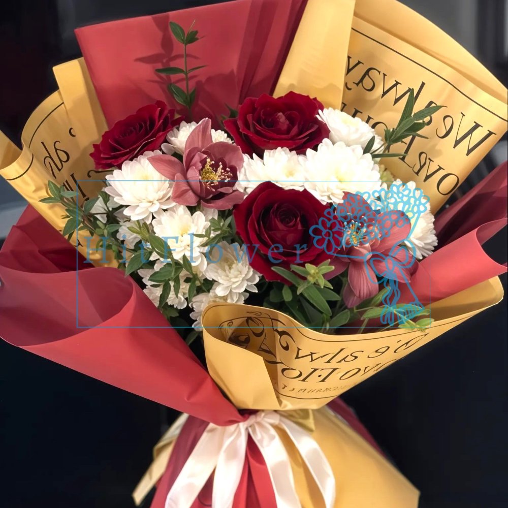 Букет цветов Полет Чувств Букет цветов из: Хризантемы, Орхидеи и Розы